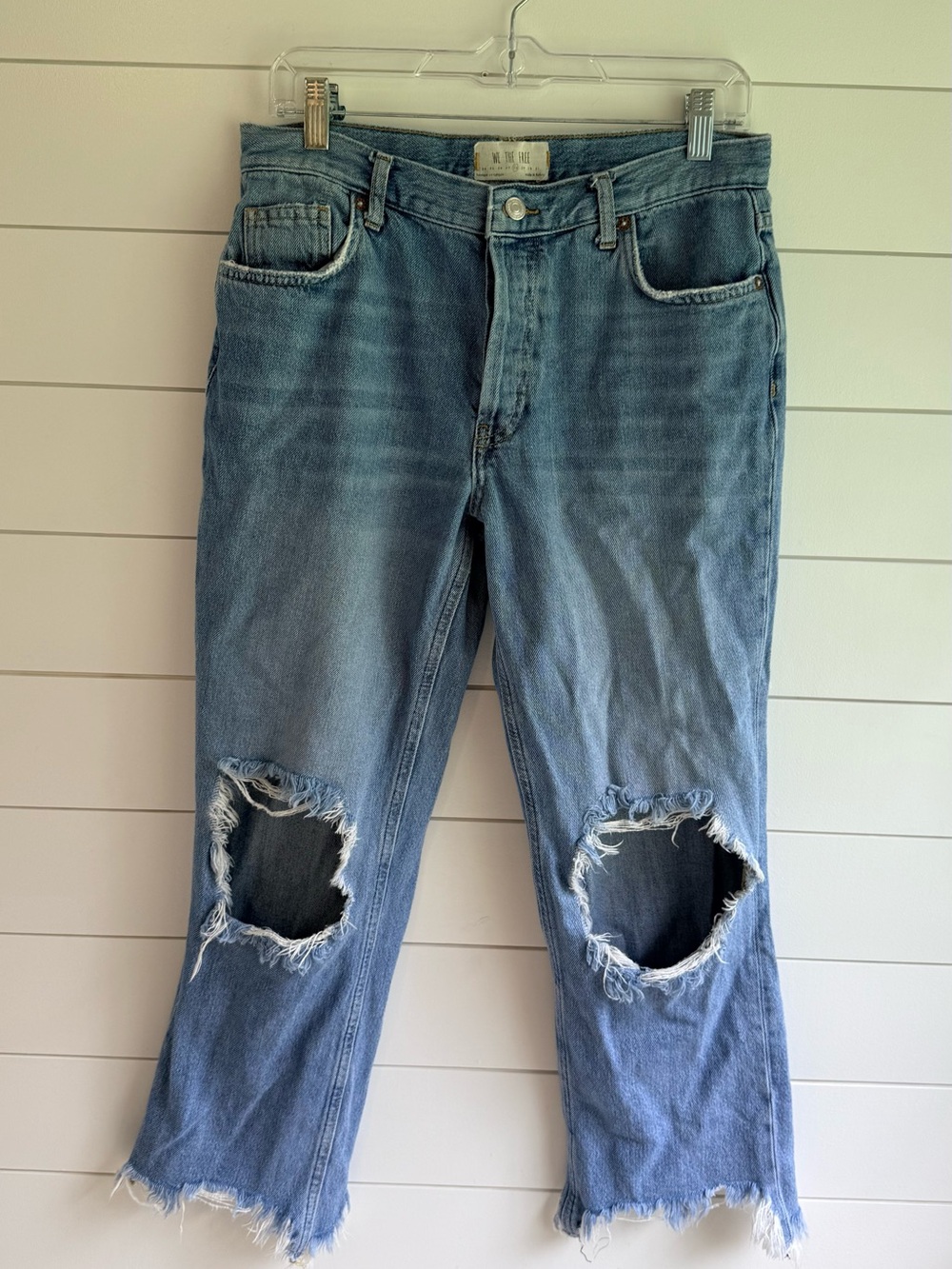 Free people cropped jeans 28